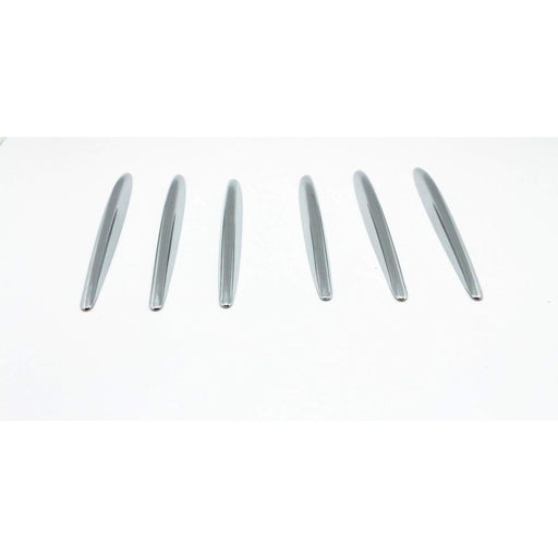 Mercedes Benz SLK Accessories, Chrome Molding Fins, Bonnet Grille Hood Vent Cover Trims for 2012-2019 Mercedes Benz R172 SLK Class - Chrome Nickel Stripe