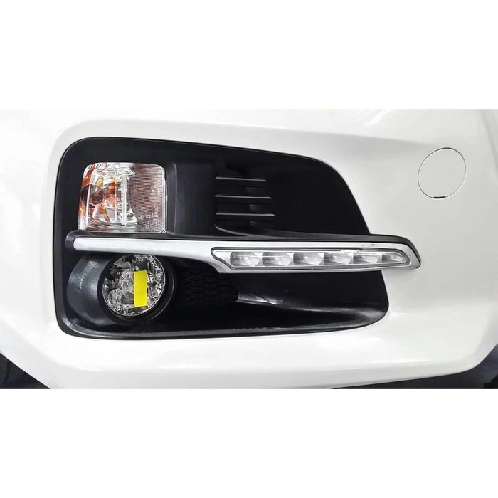 Upgrade White LED Daytime Running Lights Fog Light Bezels – For Subaru Levorg (2014–2017)