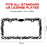 Tribal Flames Chrome License Plate Frame – 3D Metal US Size