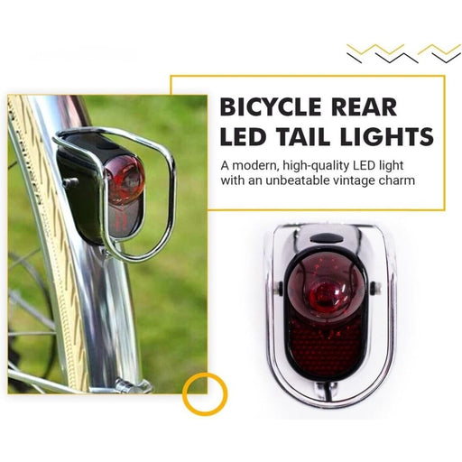 Vintage Style LED Rear Tail Light (LM-002) - Bicycle Accessories
