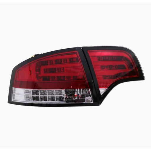 LED Tail Lights Red/Clear – For Audi A4 B7 Sedan (2005–2008, 4-Door Pair)