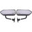 Race Small F1 Mirrors GP Type Kit Carbon Look Universal Fit (Pair RH+LH)