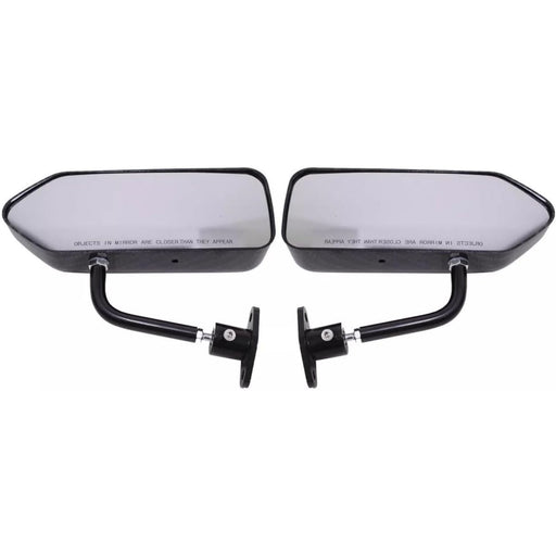 Race Small F1 Mirrors GP Type Kit Carbon Look Universal Fit (Pair RH+LH)
