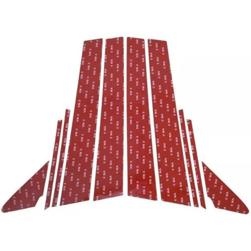 Forged Carbon Pillar Decal Panel Window – 10pcs Set for Subaru WRX VB (2022–2026)