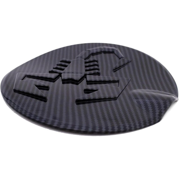 Carbon Look Fuel Gas Cap Cover for Fiat 500 595 Abarth 2007–2021