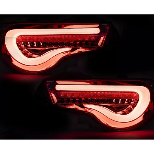 LED Sequential Tail Lights – Clear Lens / Red Housing (2012–2021 Scion FR-S, GT86, BRZ)