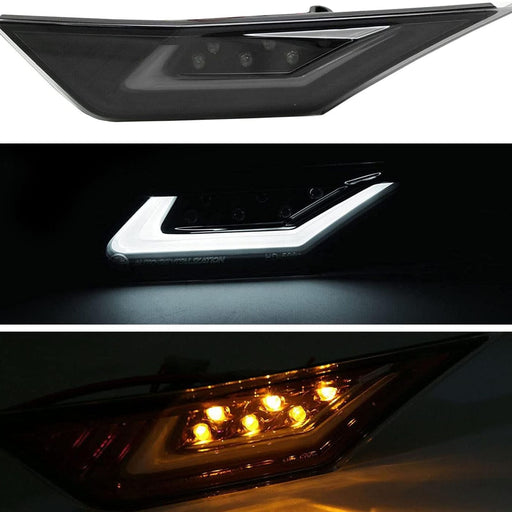 Dual Function DRL + LED Side Marker Light Compatible With 2016-2020 Honda Civic Type-R – Smoke Lens