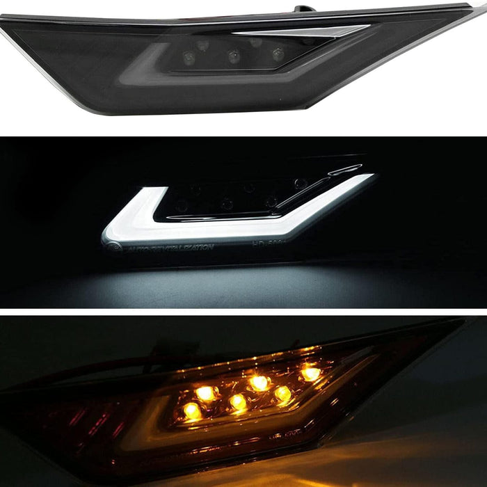 Dual Function DRL + LED Side Marker Light Compatible With 2016-2020 Honda Civic Type-R – Smoke Lens