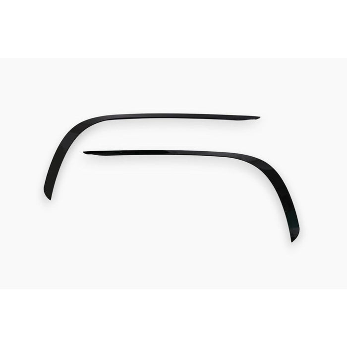 Front Bumper Canards Blades Gloss Black for Mercedes-Benz E-Class W212 (2014–2017)