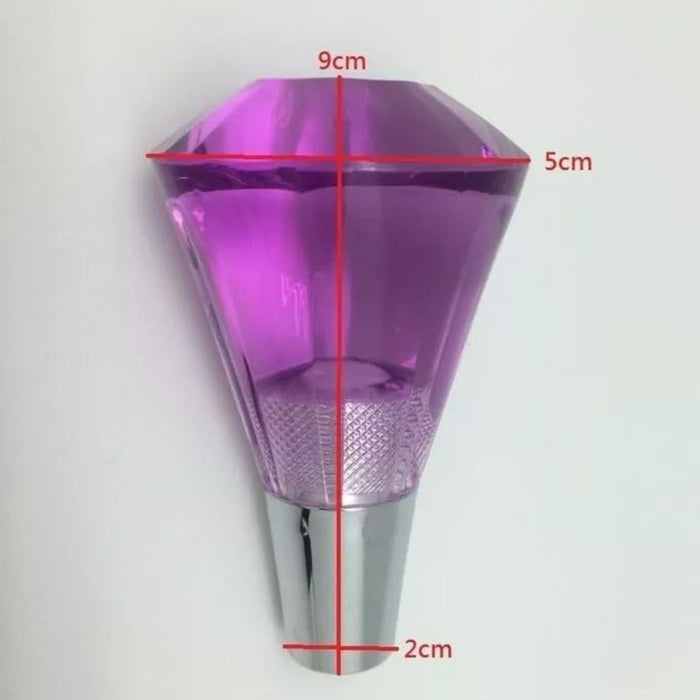 Interior Accessories - Universal Diamond Crystal Pink Purple Shift Gear Stick Knob