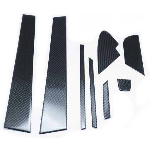 Carbon B Pillar Window Trim Covers Compatible With Subaru WRX / STI VA (2015–2021) – 15PCS