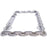 3D Chain Style Chrome Aluminum License Plate Frame – USA Standard Size (Not Plastic)