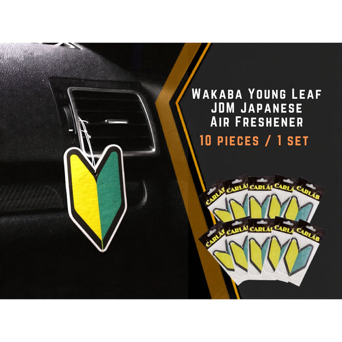 Wakaba Tree Car Air Freshener (10 Pack, Apple Scent, JDM Style)