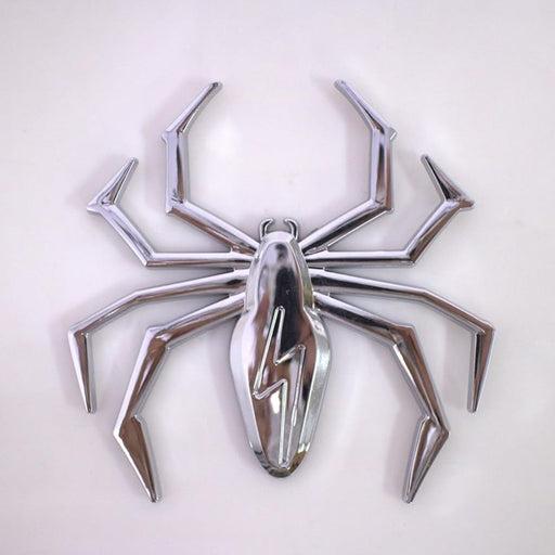 Exclusive Metalhead Collection Chrome Spider Emblem – All Metal Car Badge