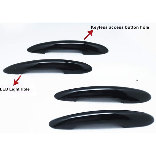 Gloss Black Keyless Door Handle Cover Compatible With Mini Cooper F55 / F60 (2017–2020)