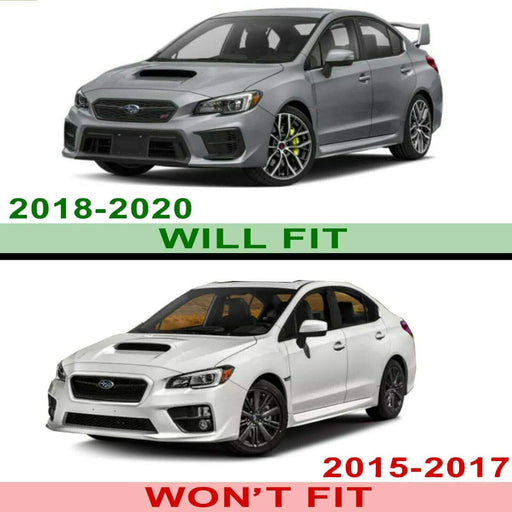 Badgeless Style Carbon Fiber Front Grille Compatible With Subaru WRX STI VA 2018-2021 – Black Mesh Grill