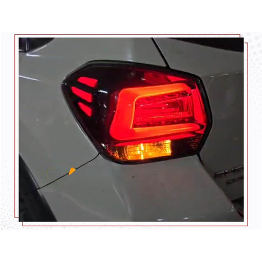 LED Tail Lights C-Shape Bar R+L Compatible with 2012-2017 Subaru Crosstrek XV & Impreza Hatchback - Smoke Lens / Matte Black Base