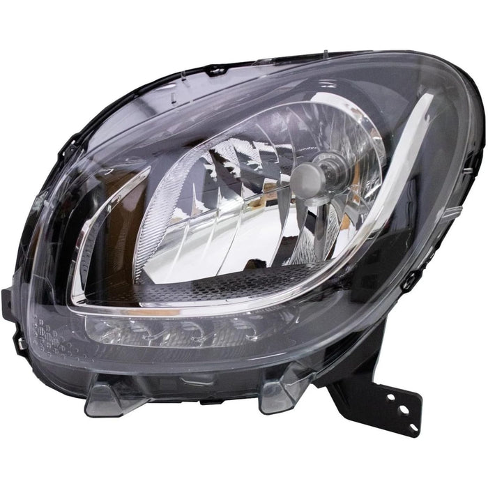 Assembly Headlight Lamp Clear Lens / Black Base – For Smart Fortwo 453 Mk3 (2014–2019)