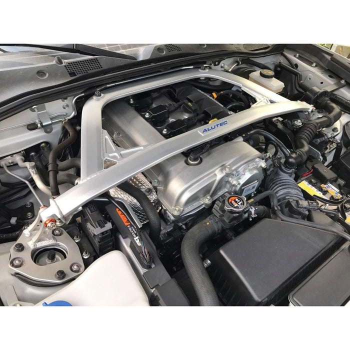 Front Upper Strut Tower Brace Bar – Silver for Mazda MX-5 Miata ND (2015–2024)