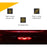 Smoked F1 LED Rear 4th Brake Light Fog Lamp Reverse Light Compatible with Ford Mustang 2015-2017
