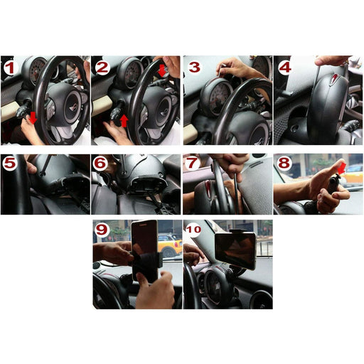 Smart Phone Folding Bracket Holder Compatible With Mini Cooper R55 R56 R57 R58 R59 Mk2 (2007–2014)