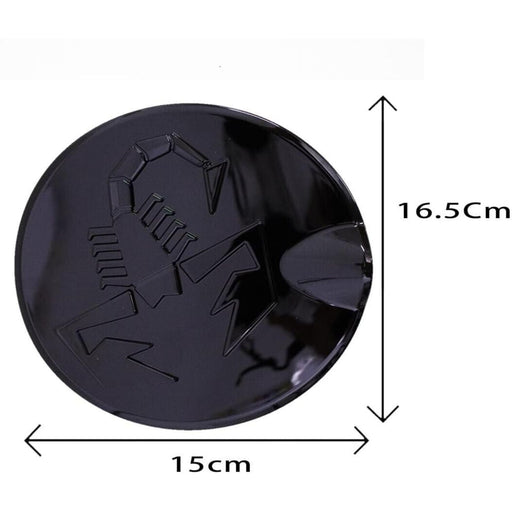 Gloss Black Fuel Gas Cap Cover for Fiat 500 595 Abarth 2007–2021