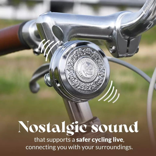 Showa Retro Vintage Classic Bicycle Bell – Silver (LM-025)
