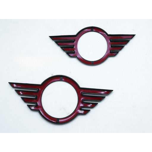 Front & Rear Glossy Black Emblem Badge Cover Compatible With Mini Cooper Clubman F54 (2019+)