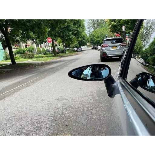 Replacement Sport Door Mirrors (Black / Blue Lens) – For Honda Fit Gen3 (2015–Up)