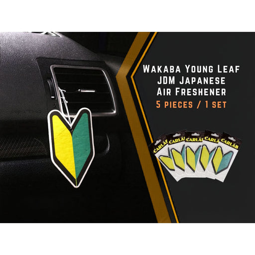 Wakaba Tree Car Air Freshener (5 Pack, Apple Scent, JDM Style)