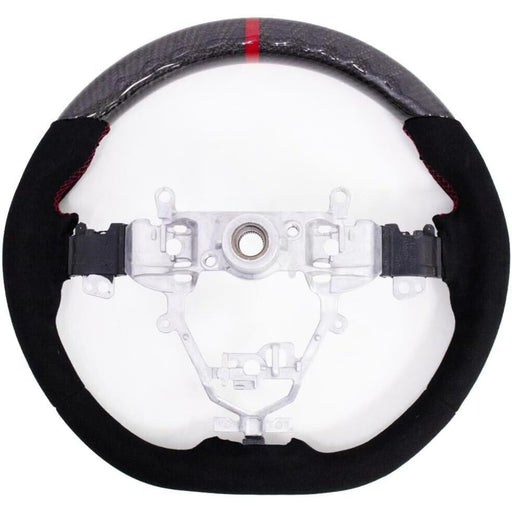 Carbon Fiber Suede Steering Wheel Red Stitching for Suzuki Swift Sport ZC33S 2017–2023