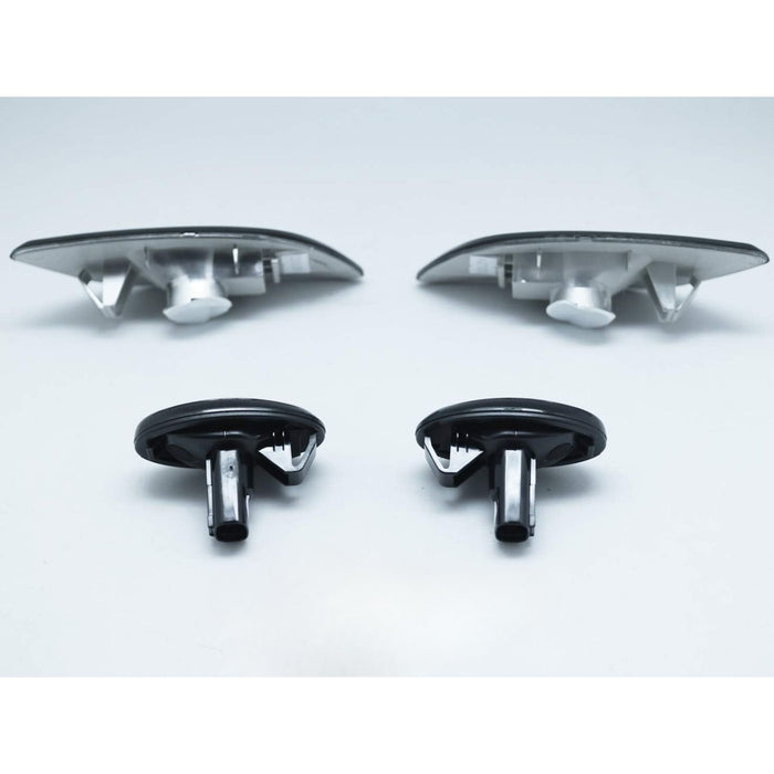 LED Side Markers Smoke Lens Lights Combo Compatible With 2002-2003 Subaru Impreza WRX STI