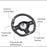 Carbon Fiber Perforated Leather Steering Wheel Red Stitching for Mini Cooper R55 R56 R58 R59 S Mk2 2007–2013