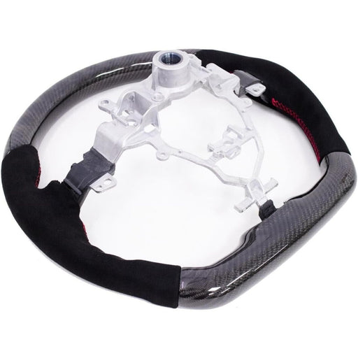 Carbon Fiber Suede Steering Wheel Red Stitching for Suzuki Jimny 2018–2024