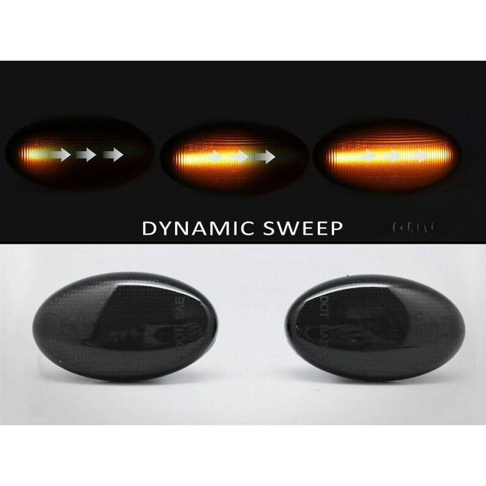 Sequential LED Side Marker Smoke Lens Turn Light 2002–2007 Subaru Impreza WRX STI GDA GDB