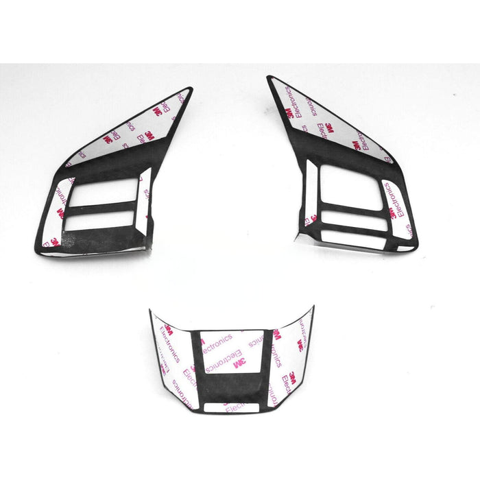 Carbon Fiber Steering Wheel Button Trim Cover Compatible With Subaru WRX STI VA 2018–2021 (Manual Transmission)