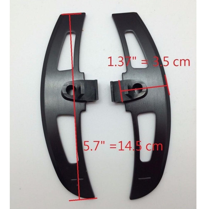 Extended Satin Black Aluminum Fast Shift Shifter Paddles – Fits BMW E46 SMG (2001–2006)