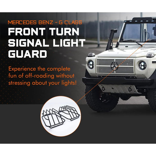 Front Turn Signal Light Guard Compatible With Mercedes-Benz G-Class W463 (Metal Cage Cover Protector)