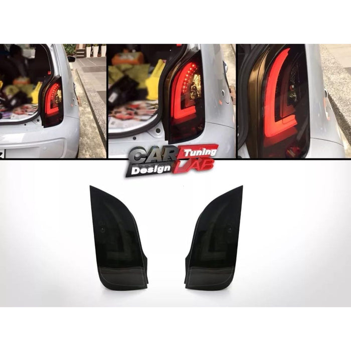 Fully LED Tail Lights – Smoked Lens Tube Bar for Skoda Citigo / VW Up (2012+)