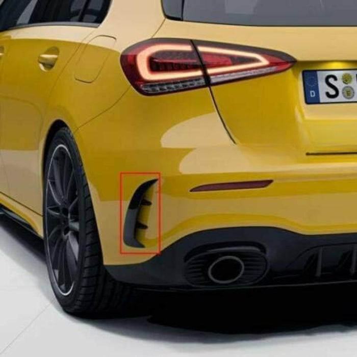 Rear Bumper Canards Flaps Vent Compatible With Mercedes-Benz W177 A35 A45 AMG (2018+)