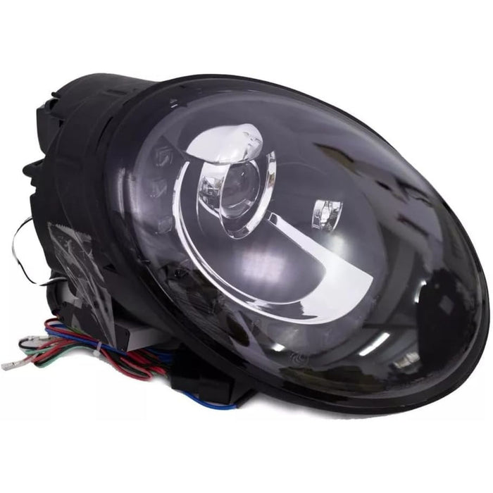 LED Projector Headlights with High/Low Beam for Volkswagen Beetle 2006–2011 Black