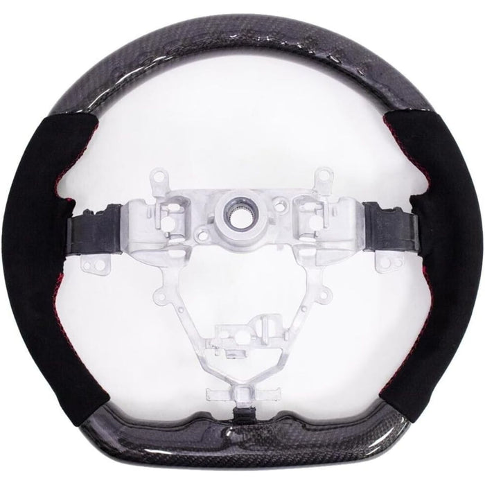 Carbon Fiber Suede Steering Wheel Red Stitching for Suzuki Jimny 2018–2024