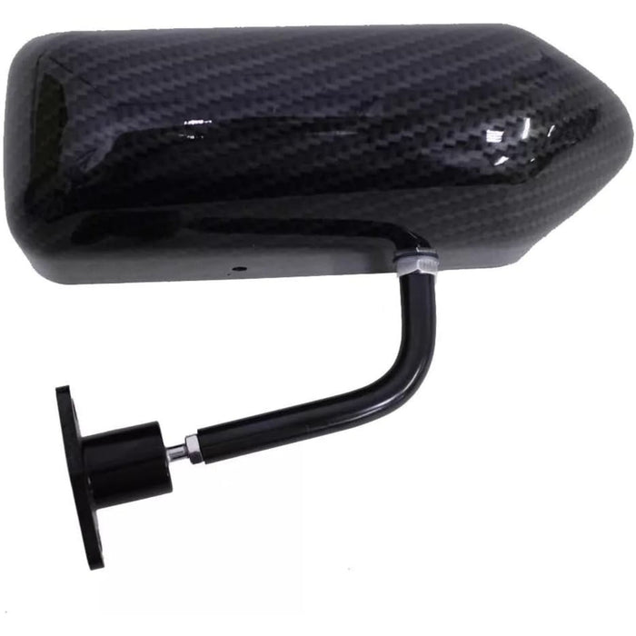Race Small F1 Mirrors GP Type Kit Carbon Look Universal Fit (Pair RH+LH)