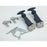 Universal Black Rubber Hood Bonnet Pins Kit Lock Latch Catch Hold-Down Set