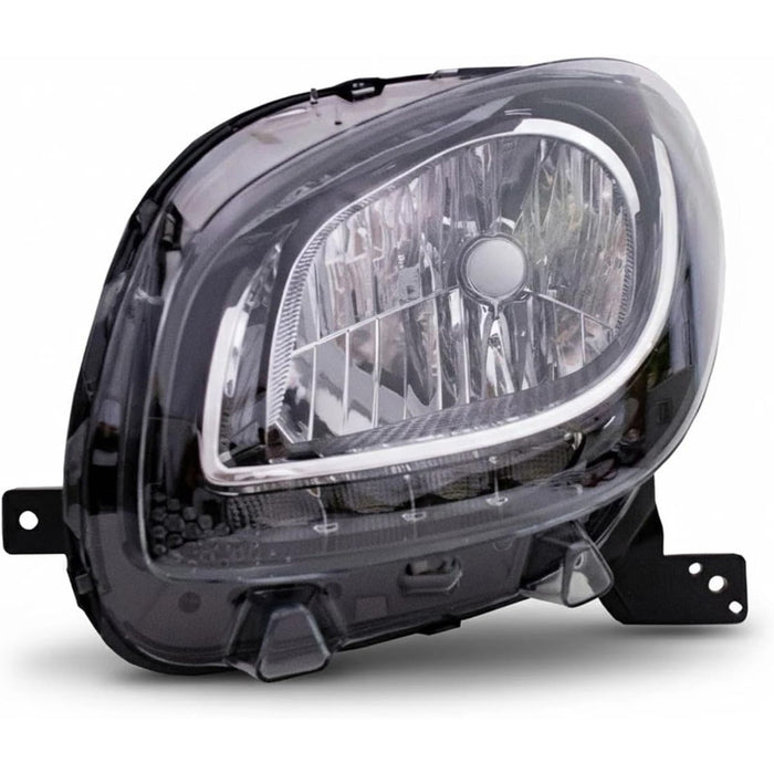 Assembly Headlight Lamp Clear Lens / Black Base – For Smart Fortwo 453 Mk3 (2014–2019)