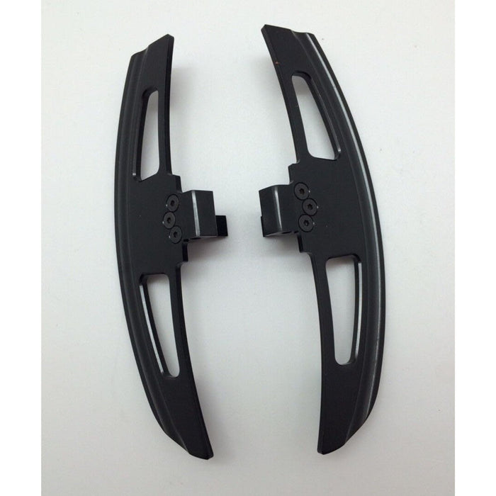 Extended Satin Black Aluminum Fast Shift Shifter Paddles – Fits BMW E46 SMG (2001–2006)