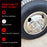 Chrome Plated Wheel Spinner Universal Fit 3-Bar Straight Stud Mount