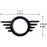 Black Satin Metal Door Pin Surround Badge – 2pcs for MINI Cooper (Gen1 / Gen2 / Gen3)