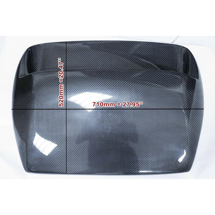 Carbon Fiber Enlarged Hood Scoop with Mesh Grille – For Subaru WRX / STI VA (2015–2021)