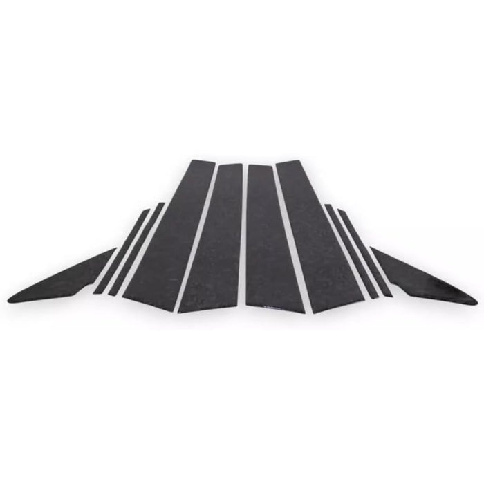 Forged Carbon Pillar Decal Panel Window – 10pcs Set for Subaru WRX VB (2022–2026)